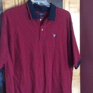 🍀Men’s XL, red and navy polo shirt